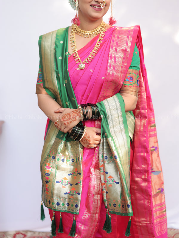 Pure Silk Handloom Paithani Saree