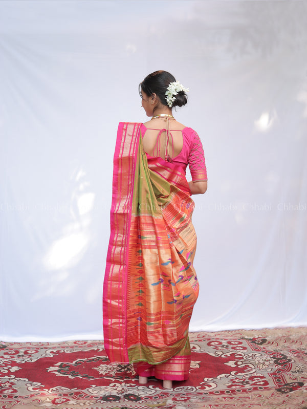 Pure Silk Handloom Paithani Saree