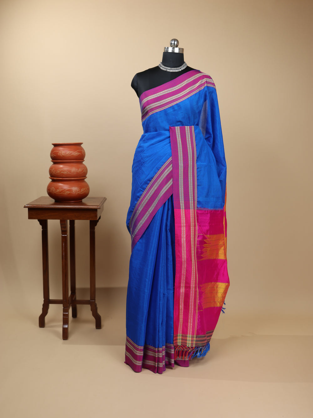 Handloom Gayatri Border Ilkal Saree