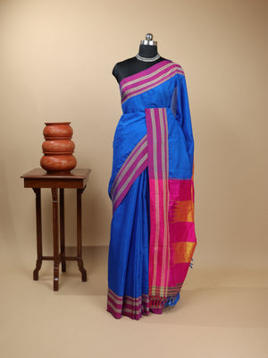 Handloom Gayatri Border Ilkal Saree