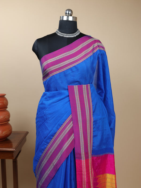 Handloom Gayatri Border Ilkal Saree