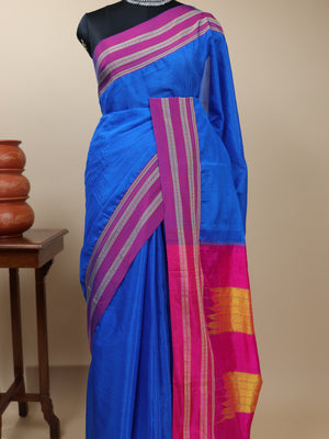 Handloom Gayatri Border Ilkal Saree
