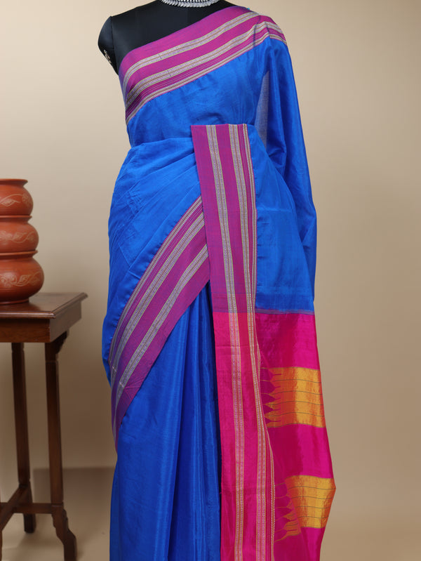 Handloom Gayatri Border Ilkal Saree