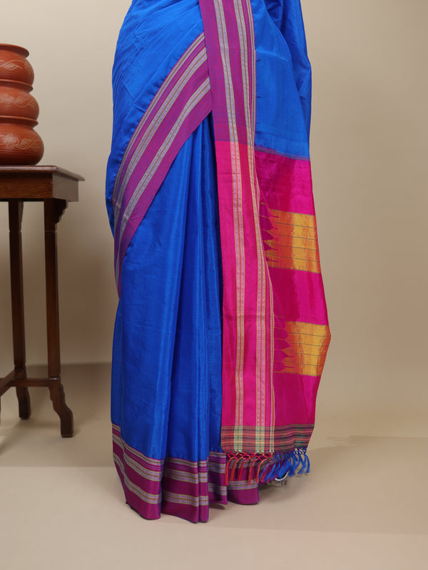 Handloom Gayatri Border Ilkal Saree