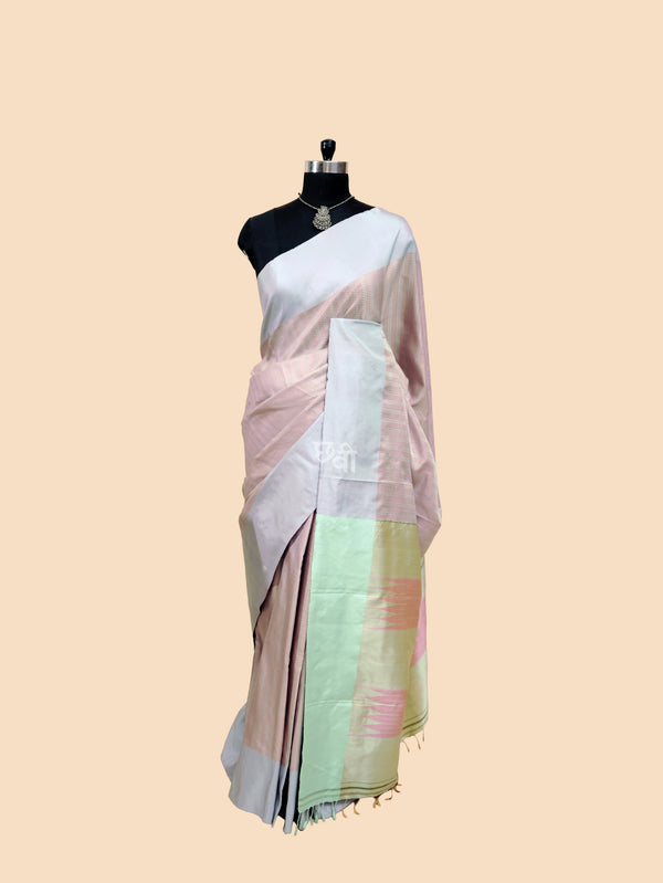 Mulberry Khun Handloom Silk Saree