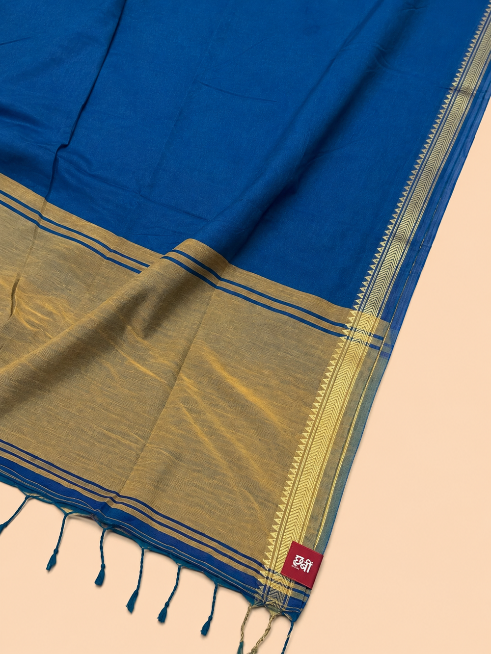 Contrast Pallu Khadi Cotton Saree