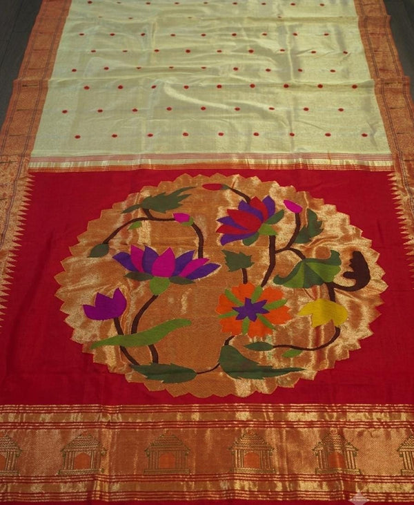 PURE SILK HANDLOOM TISSUE PAITHANI