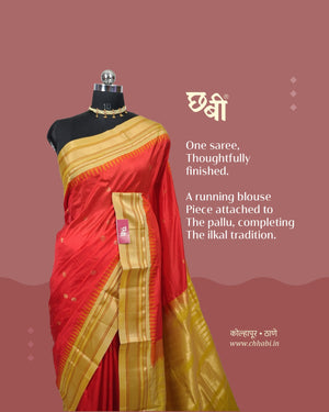Korvai Butta Pure Silk Ilkal