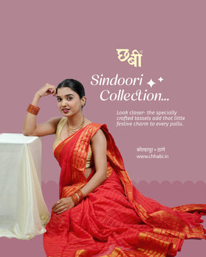 Sindoori Collection - Festive Mul Cotton Saree