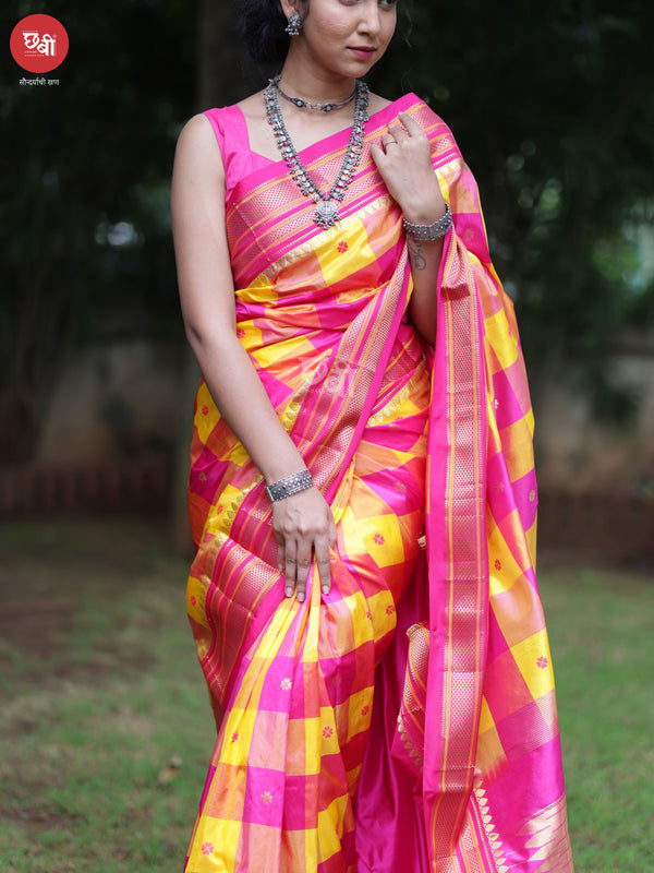 Box Checks Ilkal Saree