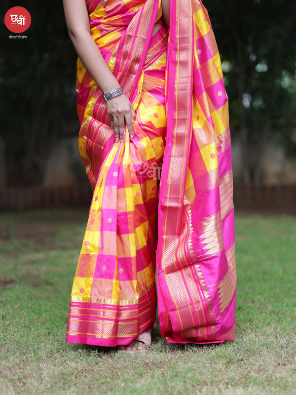 Box Checks Ilkal Saree