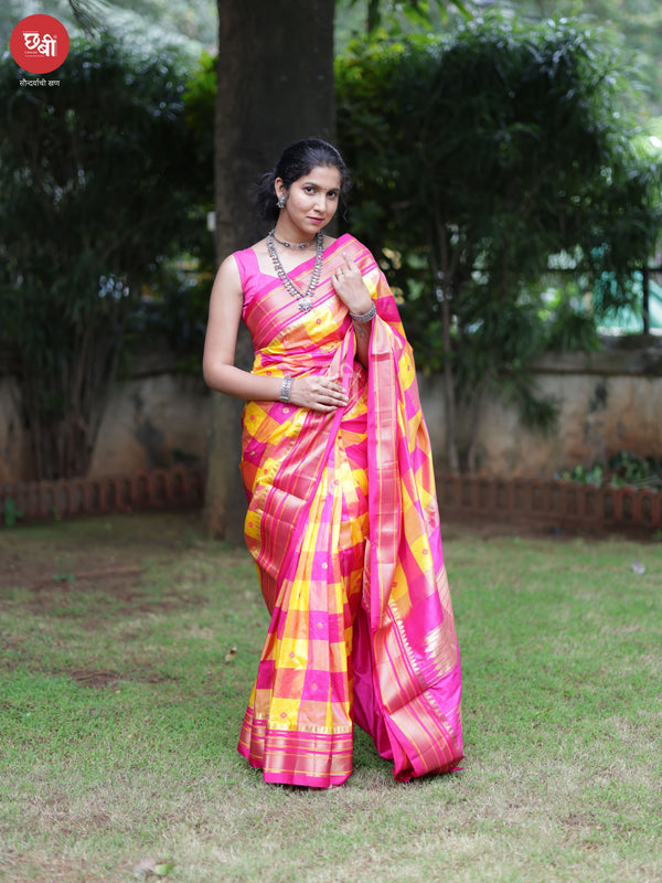 Box Checks Ilkal Saree