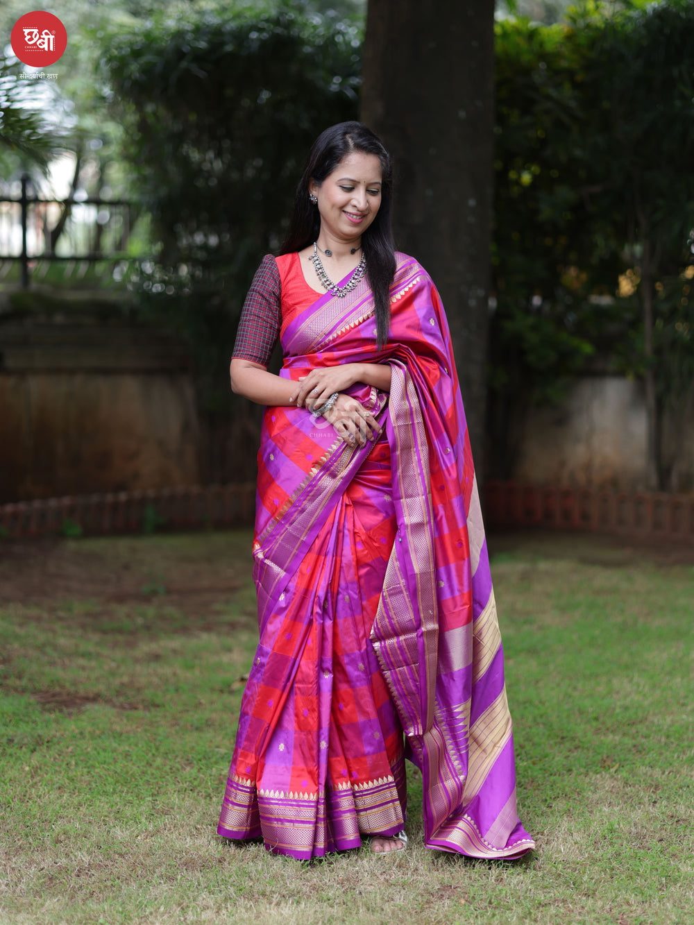 Box Checks Ilkal Saree