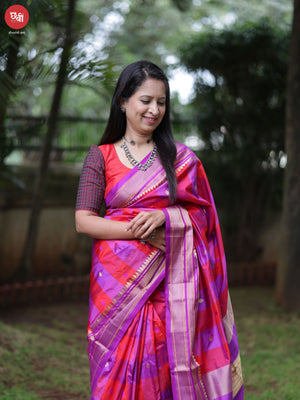 Box Checks Ilkal Saree