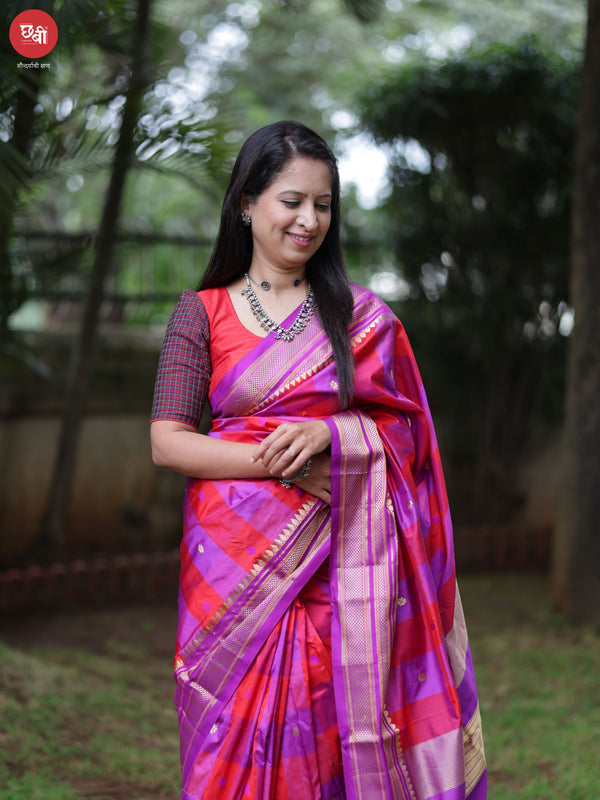 Box Checks Ilkal Saree