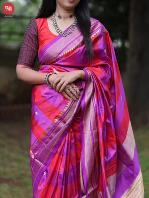 Box Checks Ilkal Saree