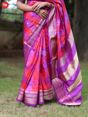 Box Checks Ilkal Saree