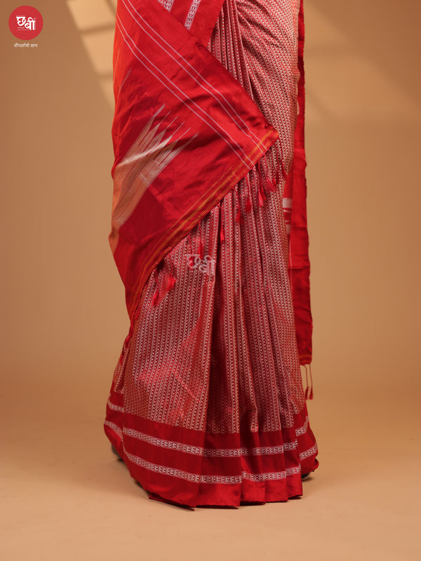 Mulberry Khun Handloom Silk Saree