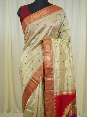 PURE SILK HANDLOOM TISSUE PAITHANI