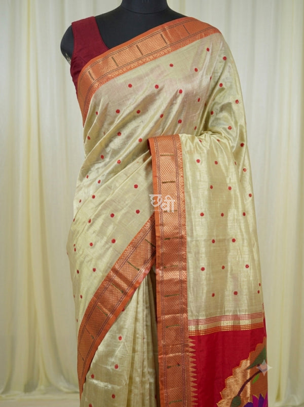 PURE SILK HANDLOOM TISSUE PAITHANI