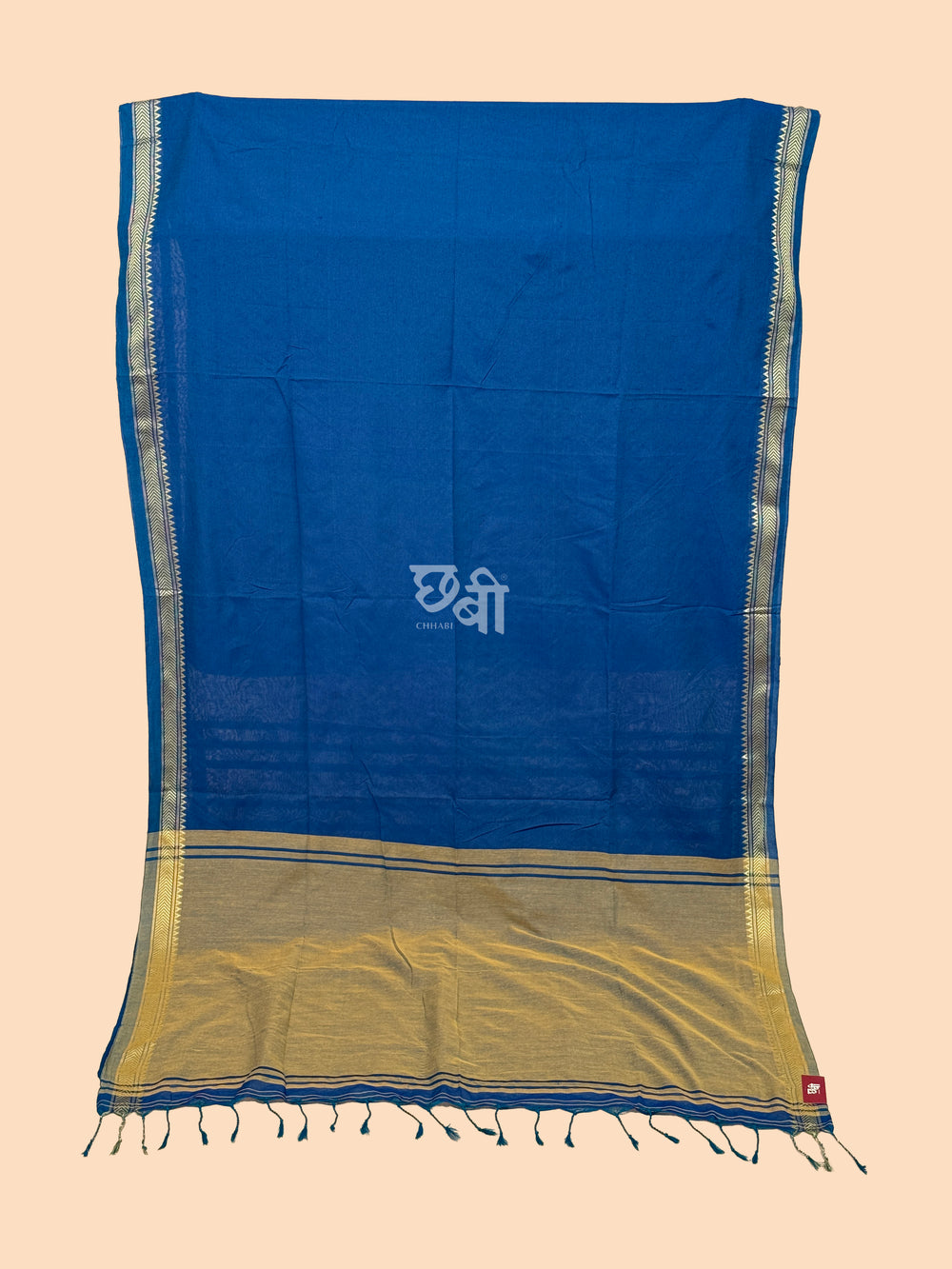 Contrast Pallu Khadi Cotton Saree