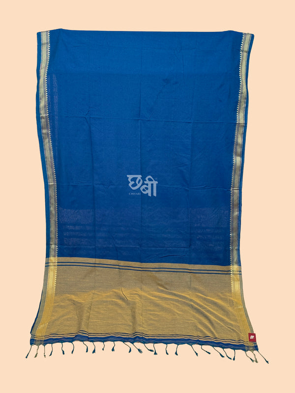 Contrast Pallu Khadi Cotton Saree