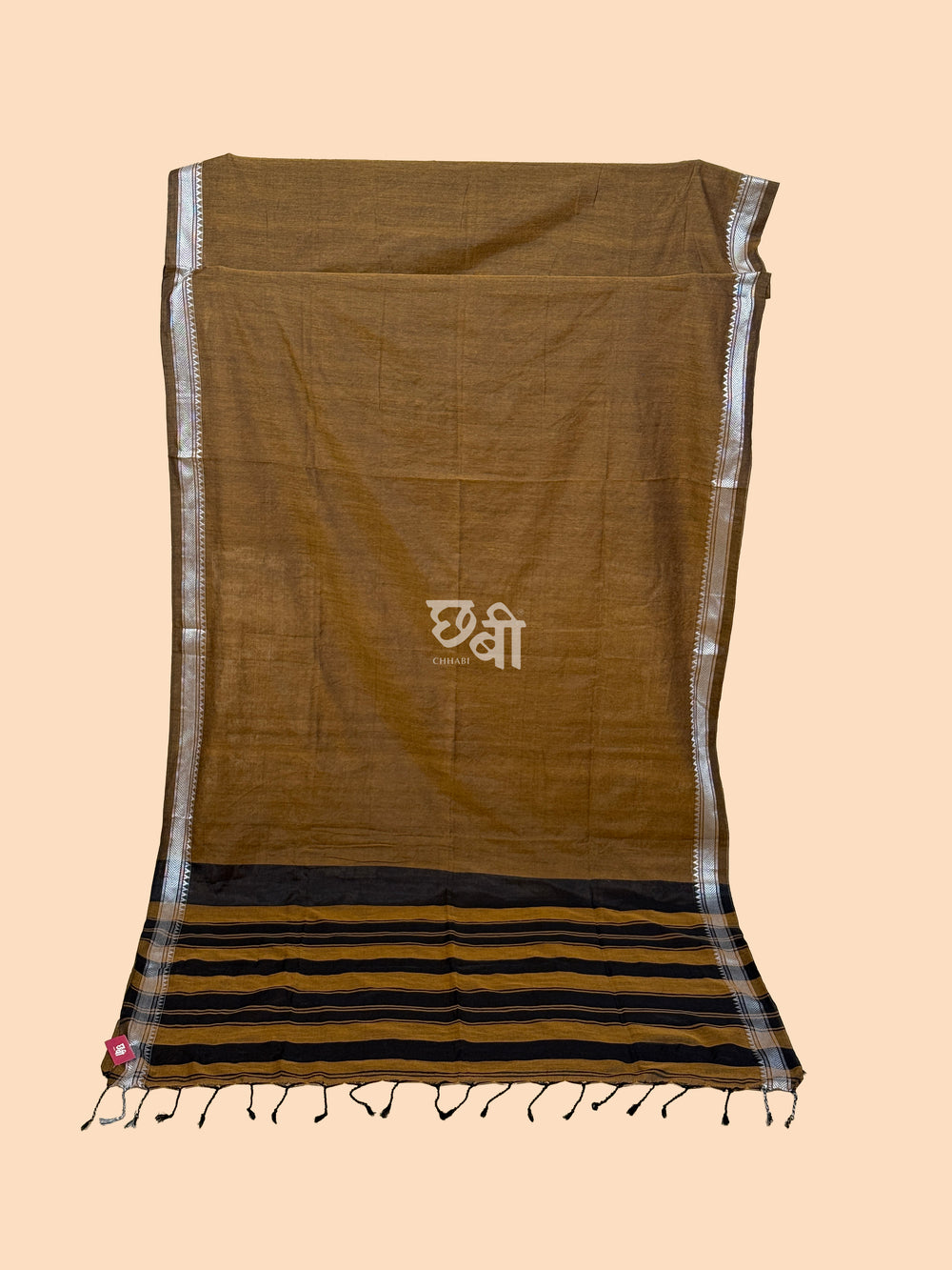 Contrast Pallu Khadi Cotton Saree