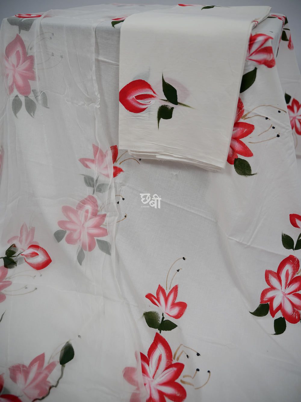 Handblock Print Mul Cotton Suit Material