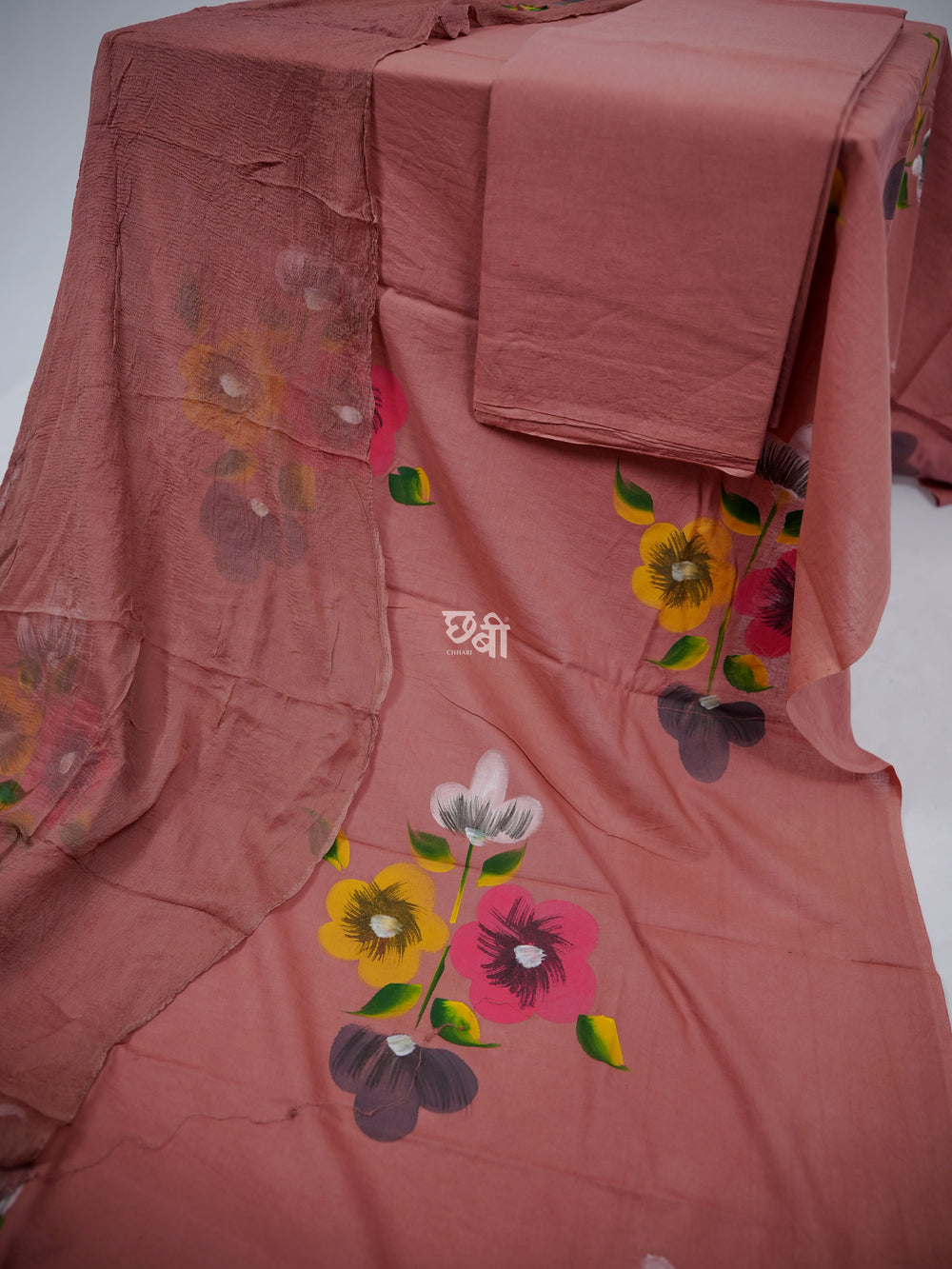 Handblock Print Mul Cotton Suit Material