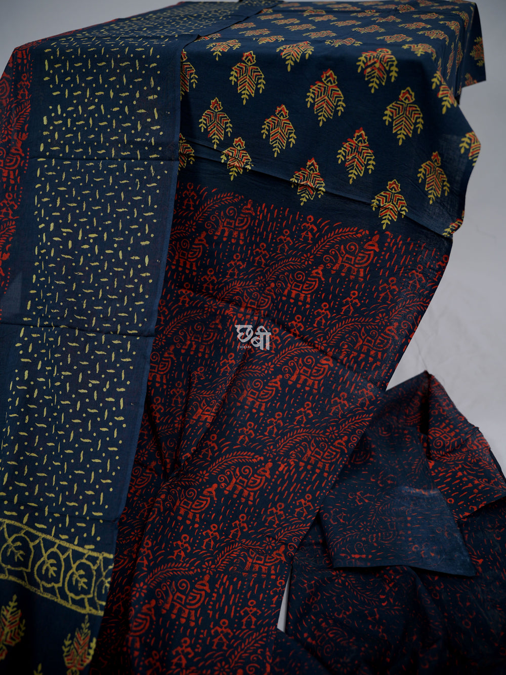Handblock Print Mul Cotton Suit Material