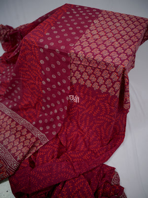 Handblock Print Mul Cotton Suit Material