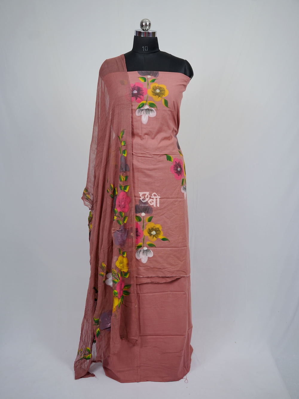Handblock Print Mul Cotton Suit Material