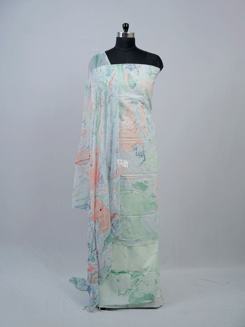 Handblock Print Mul Cotton Suit Material