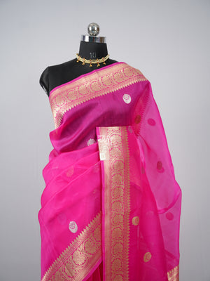 Handloom Pure Silk Kora Silk Saree