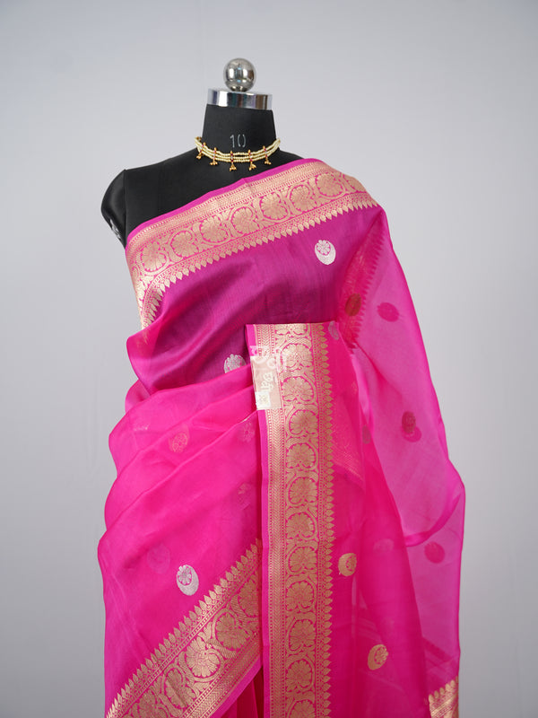 Handloom Pure Silk Kora Silk Saree