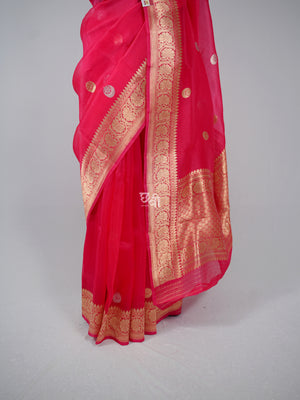 Handloom Pure Silk Kora Silk Saree