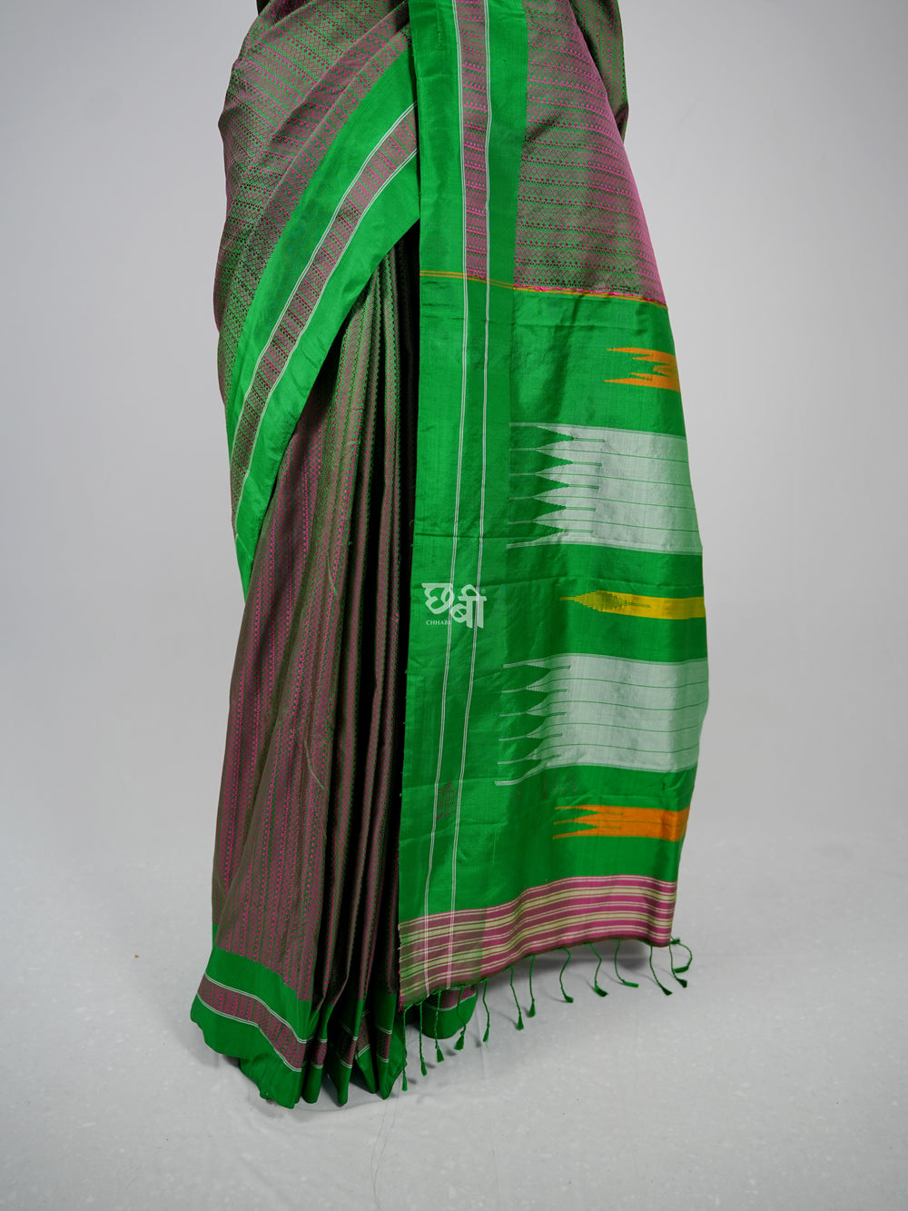 Handloom Pure Silk Khun Saree