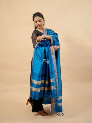Pure Handloom Silk Ilkal Dupatta
