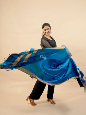 Pure Handloom Silk Ilkal Dupatta