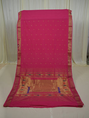 Pure Handloom Cotton Paithani Saree