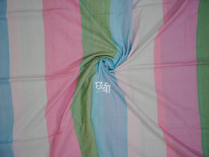 Multicolor Mul Cotton Saree