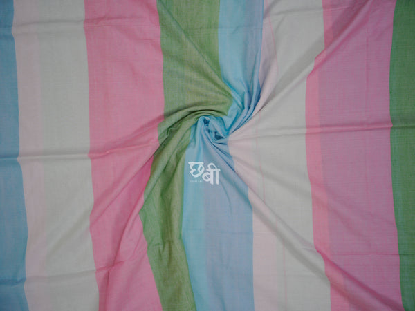 Multicolor Mul Cotton Saree