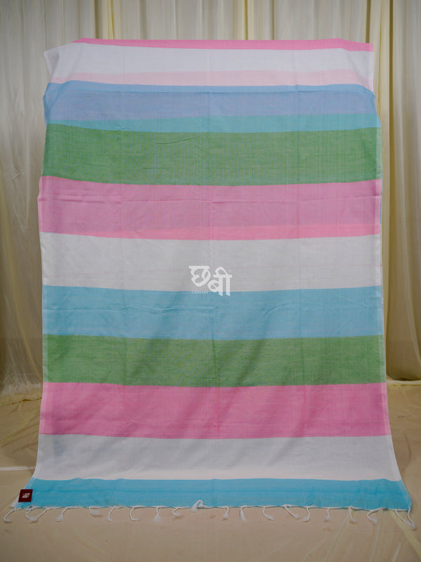 Multicolor Mul Cotton Saree