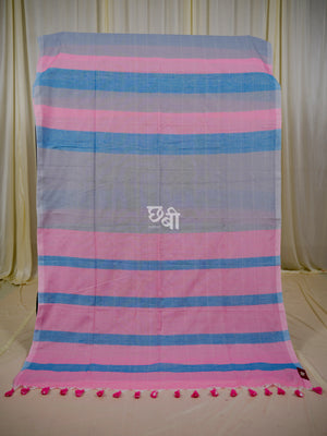 Multicolor Mul Cotton Saree