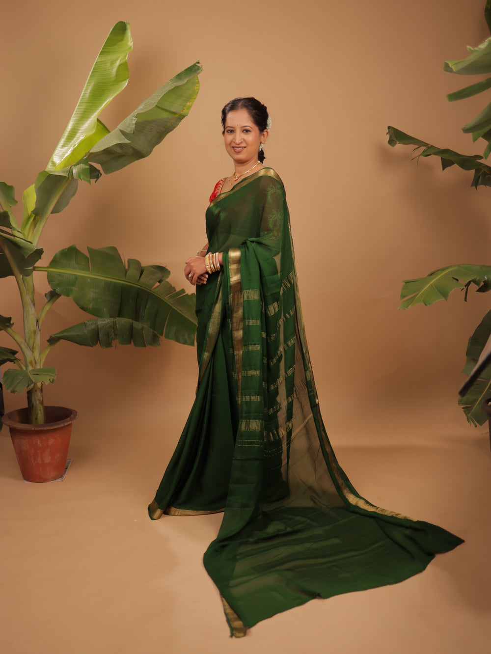Mysore Silk Saree (Crepe Silk)