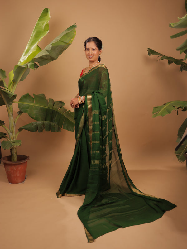 Mysore Silk Saree (Crepe Silk)