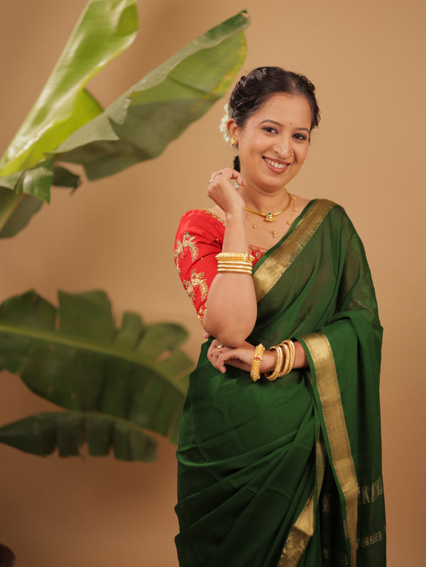 Mysore Silk Saree (Crepe Silk)