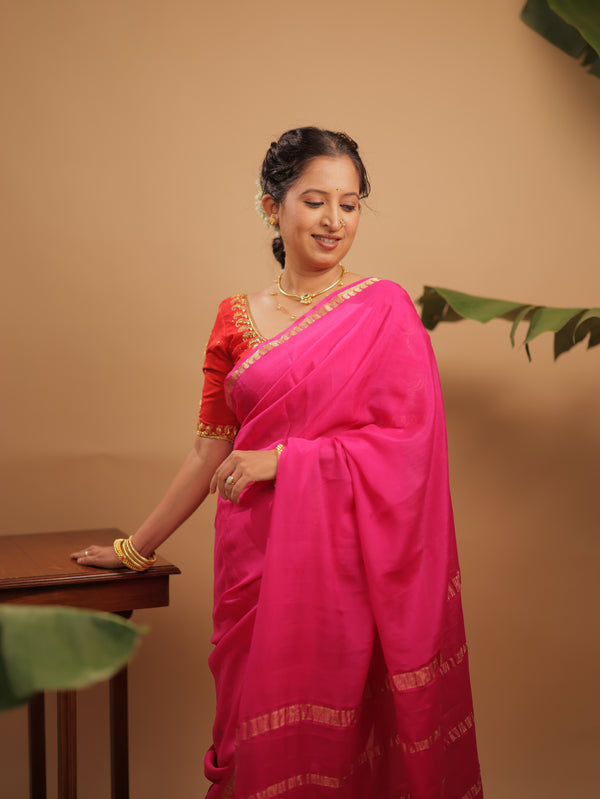 Mysore Silk Saree (Crepe Silk)