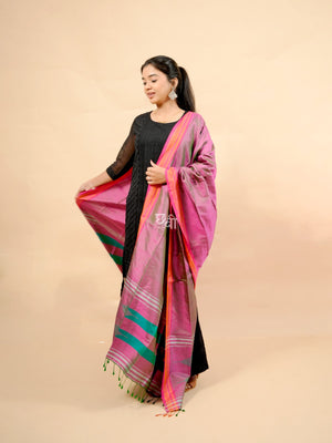 Pure Handloom Silk Ilkal Dupatta