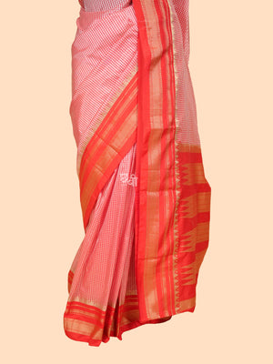 Ilkal Art Silk Small Checks Saree